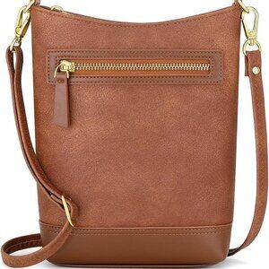 Crossbody Bag for Women Vegan Leather Shoulder Handbags Travel Purse Adjustable